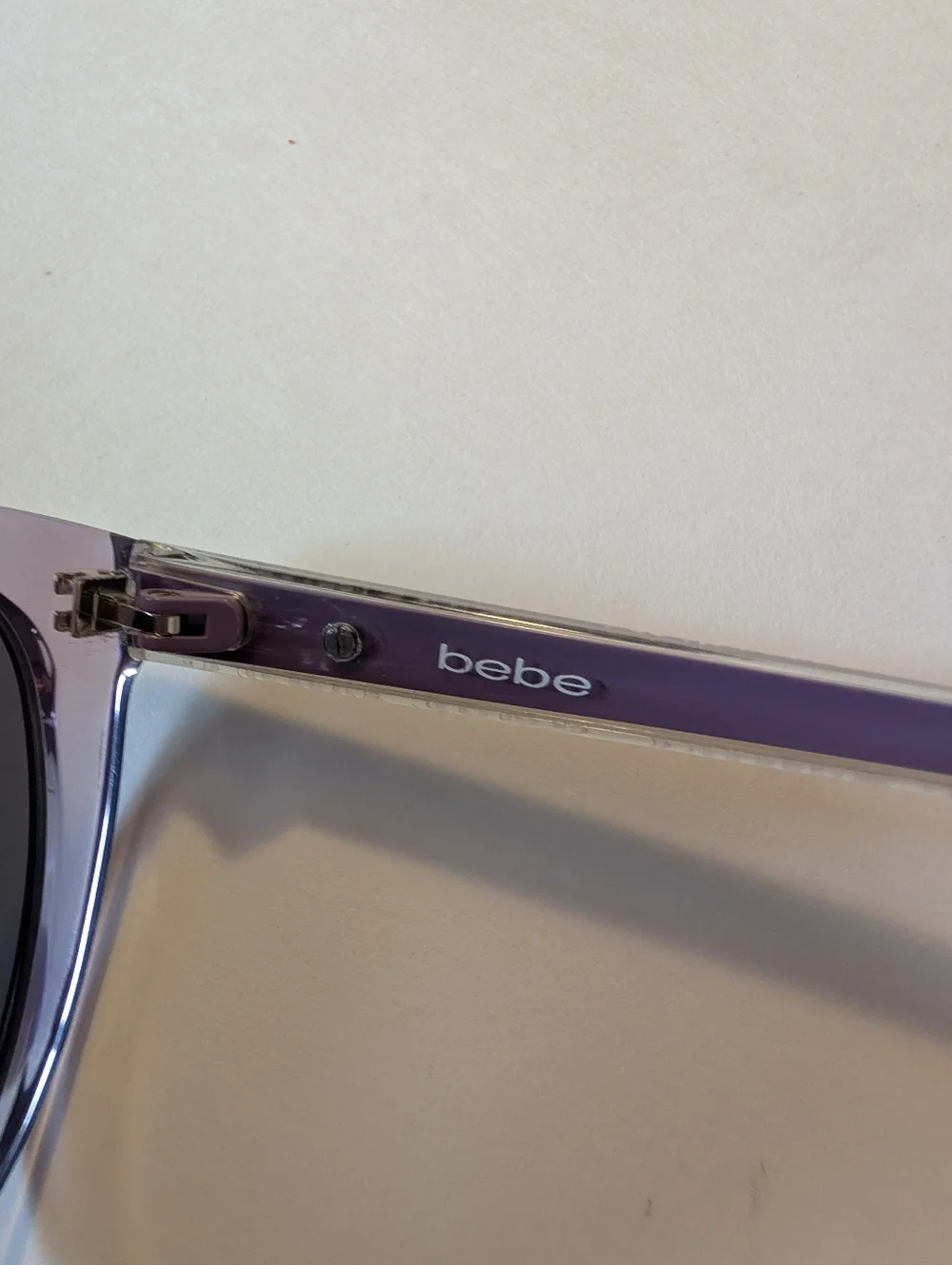 bebe BB7247 Women's Sunglasses in Lilac Crystal New